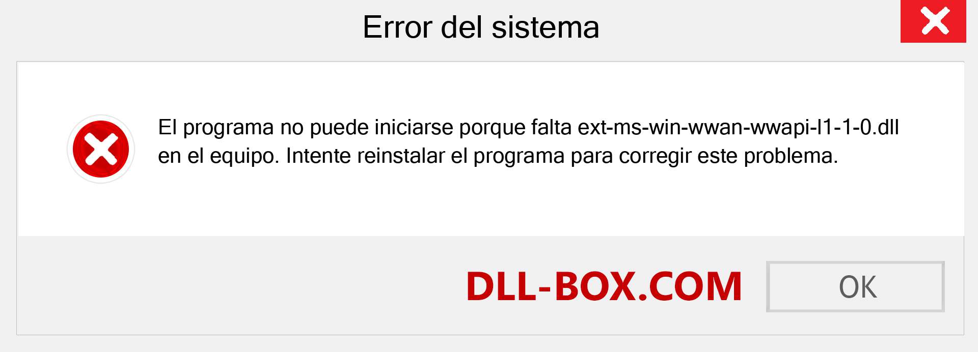 ¿Falta el archivo ext-ms-win-wwan-wwapi-l1-1-0.dll ?. Descargar para Windows 7, 8, 10 - Corregir ext-ms-win-wwan-wwapi-l1-1-0 dll Missing Error en Windows, fotos, imágenes